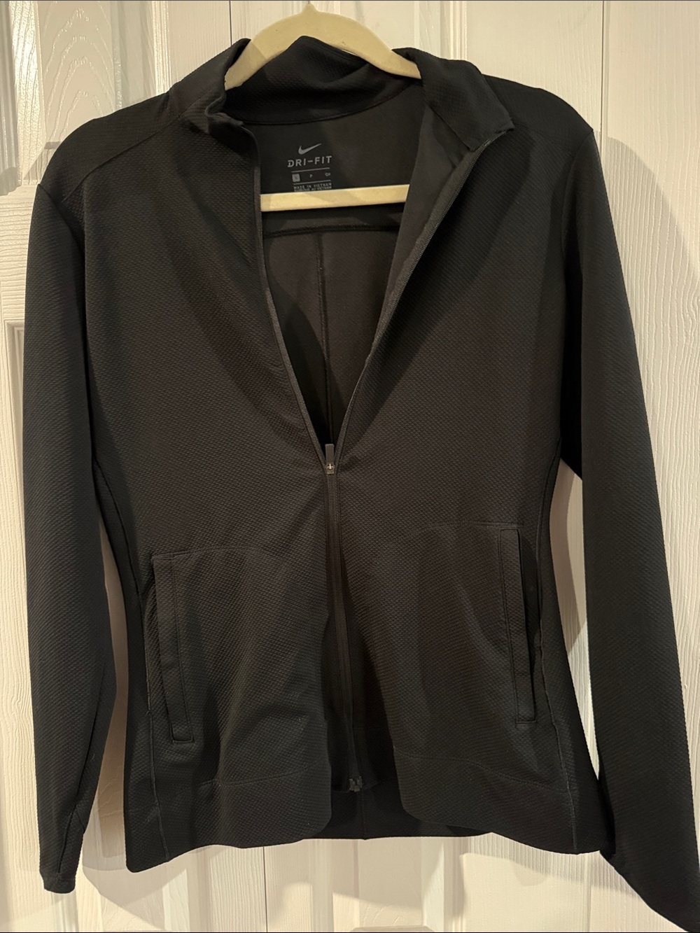 Nike Women's Charcoal Gray Dri-FIT Zip Jacket
